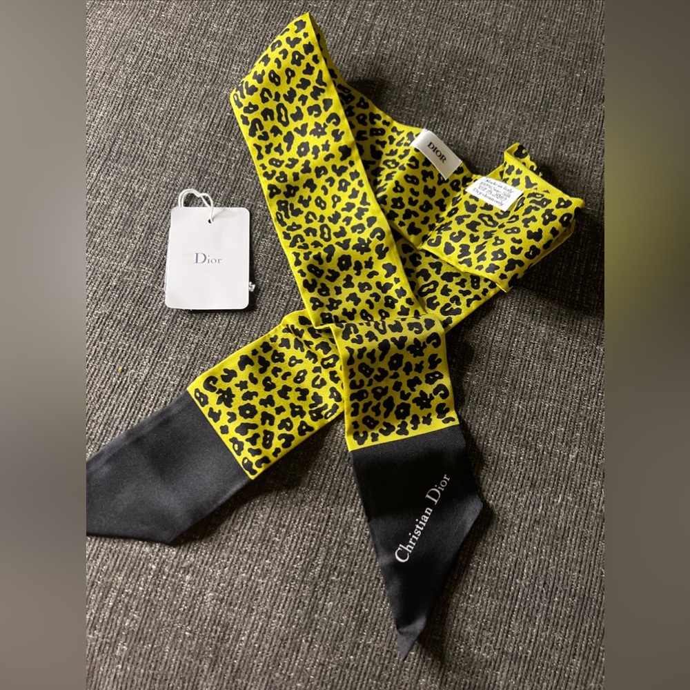Animal Print Christian Dior Mitzah Scarf